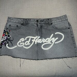 Ed Hardy mini skirt #y2k